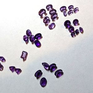 Price drop NWOT 24ctw natural faceted amethyst gemstones